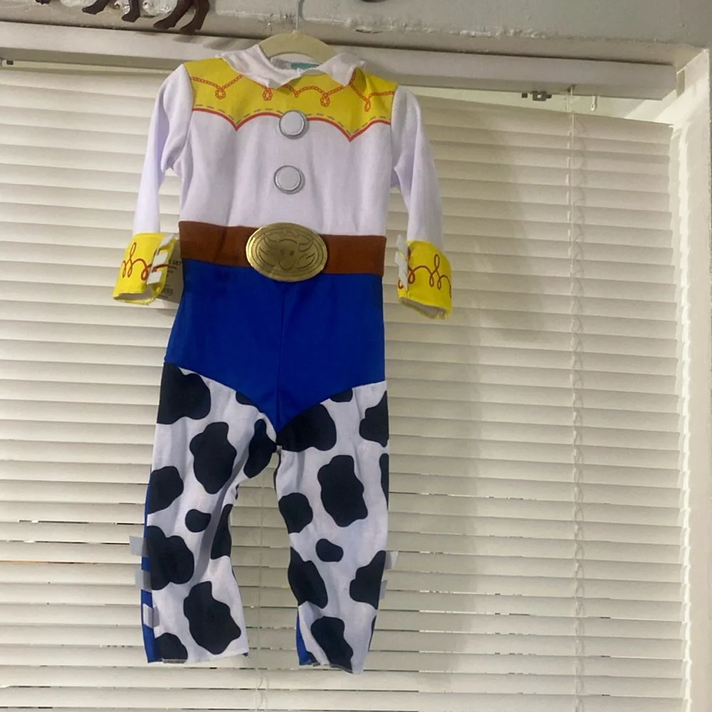 Disney Toy Story Jessie Cowgirl Costume Baby Girl 12-18M Outfit With Red Hat